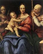 Cesare da Sesto Holy Family with St Catherine oil on canvas